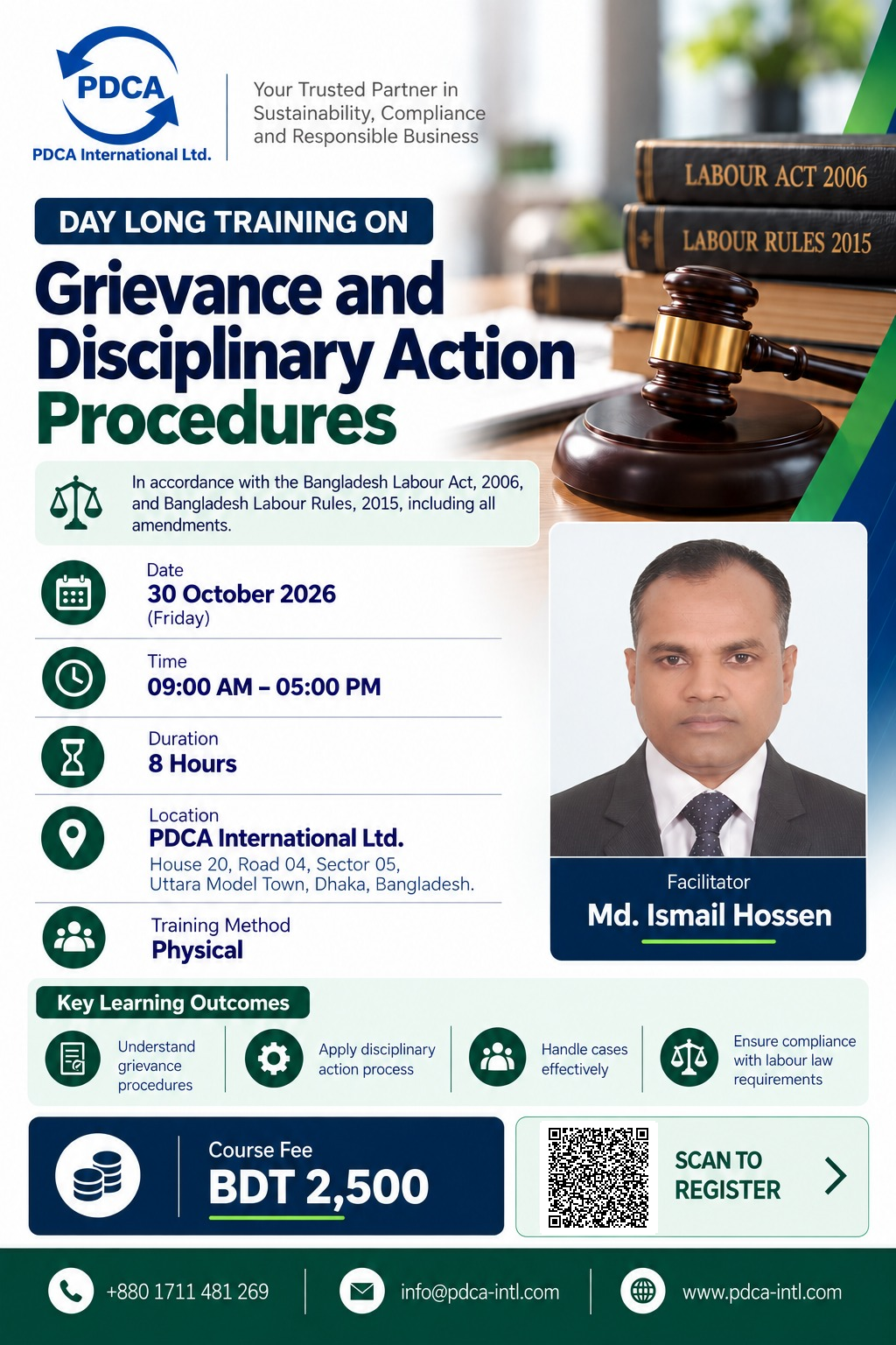 Day Long Training on Grievance and Disciplinary Action Procedures